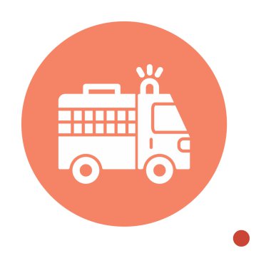 Van düz vektör simgesi