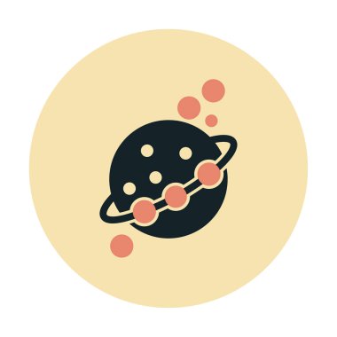 Gezegenler simgesi, vektör illüstrasyonu