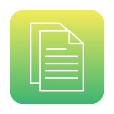 belge ikon vektör illüstrasyonu