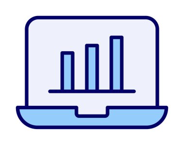 Stocks Analitik Modern Simgesinin vektör çizimi                   