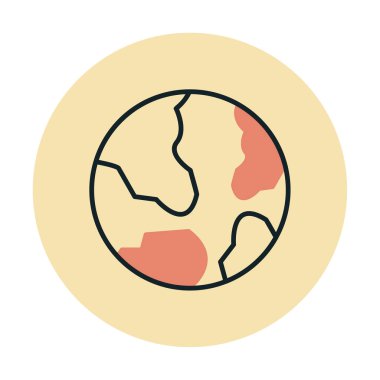 Dünya web simgesi vektör illüstrasyonu