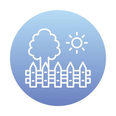 çit ağ ikonu vektör illüstrasyonu