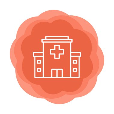 Tıbbi bakım düzlüğü ikonu. vektör illüstrasyonu