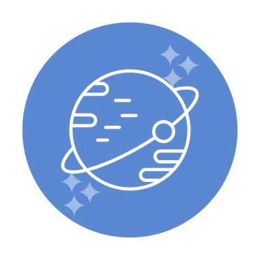 Gezegenler simgesi, vektör illüstrasyonu