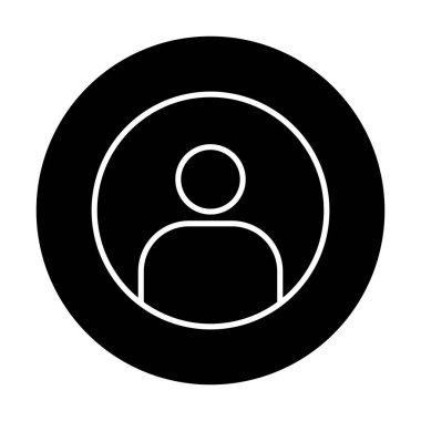kullanıcı düz simgesi, vektör illüstrasyonu