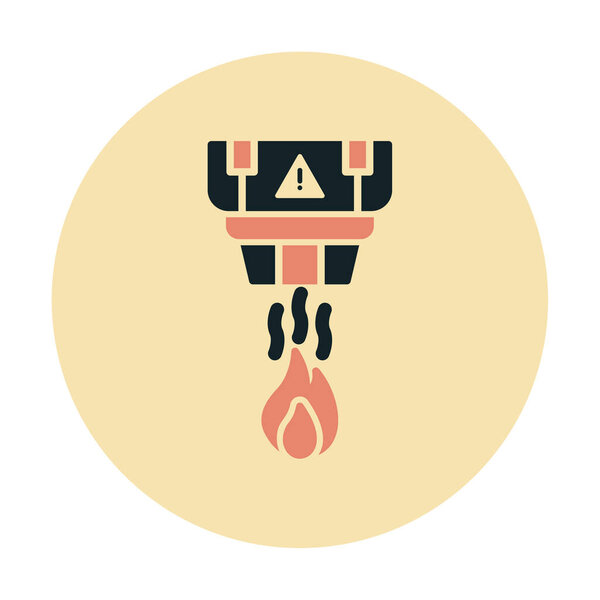 Smoke Detector  web icon vector illustration