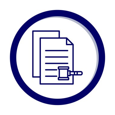 belgelerin vektör çizimi simgesi  