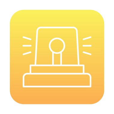 Siren simgesi, vektör çizimi 