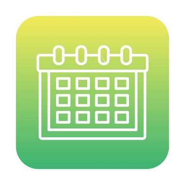 Takvim tarihinin vektör simgesi tasarımı. şablon