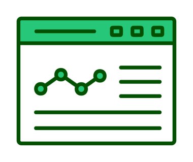 izole edilmiş grafik vektörlü iş web sitesi simgesi 