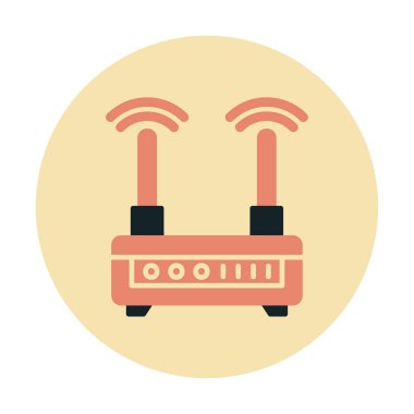  Wi-fi yönlendirici vektör illüstrasyonu