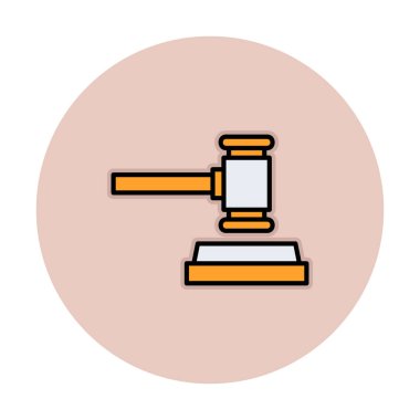 açık artırma çekiç ikonu vektör illüstrasyon tasarımı