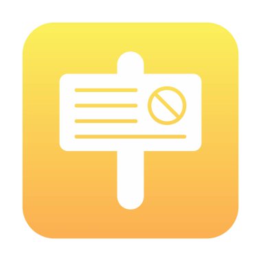 Basit protesto simgesi, vektör illüstrasyonu