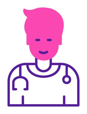 Doktor simgesinin vektör çizimi