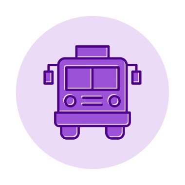 bus simgesi, vektör illüstrasyonu