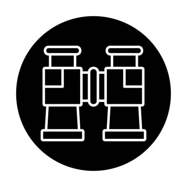 binoküler ikon vektör çizimi