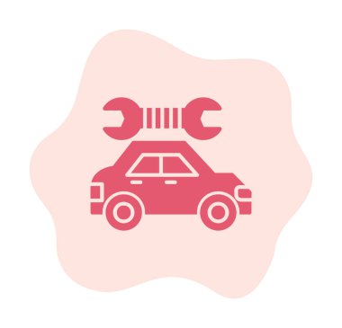 araba servisi, bakım vektörü illüstrasyon tasarımı 