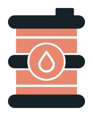 Petrol varil web simgesi, vektör çizim