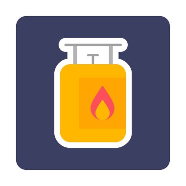 gaz tankı ikonu vektör illüstrasyonu