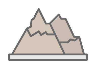 dağ ikonu vektör illüstrasyonu 