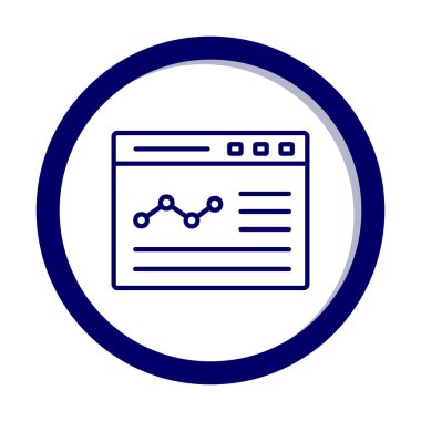 izole edilmiş grafik vektörlü iş web sitesi simgesi 