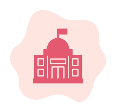 Elçilik oluşturma vektör çizgisi simgesi, 