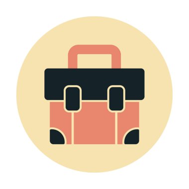 Çanta. Web simgesi basit illüstrasyon