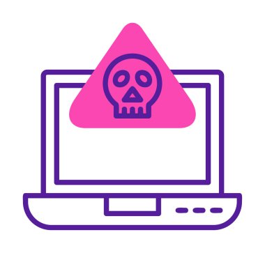 dizüstü bilgisayar simgesi, vektör illüstrasyonu basit tasarım