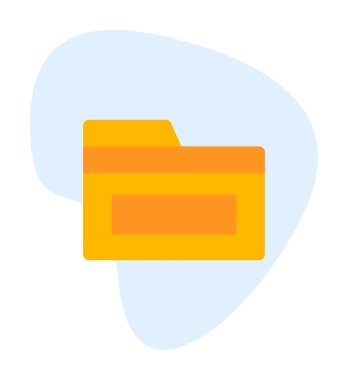 klasör web simgesi, vektör çizim