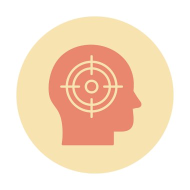 hedef simge, vektör illüstrasyonu basit tasarım