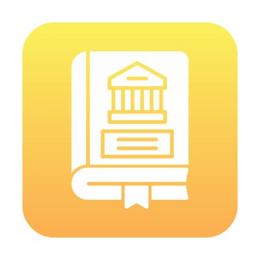 Kültür kitabı. Web simgesi basit illüstrasyon 