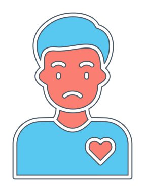 Gönüllü Adam simge vektör çizimi