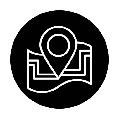 harita işareti simgesi. vektör çizim 