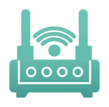  Wi-fi yönlendirici vektör illüstrasyonu