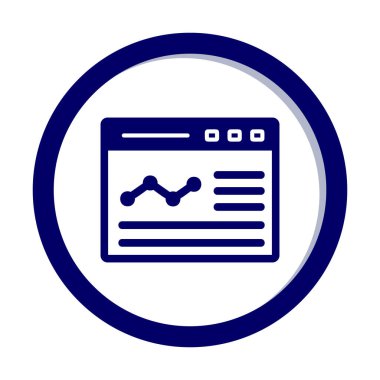 izole edilmiş grafik vektörlü iş web sitesi simgesi 