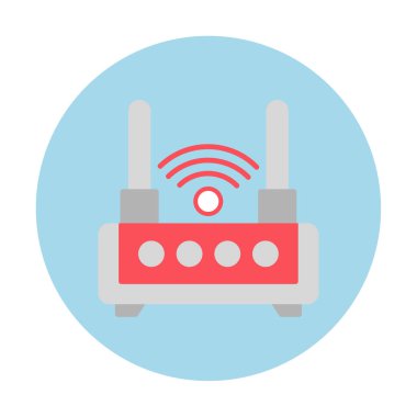  Wi-fi yönlendirici vektör illüstrasyonu