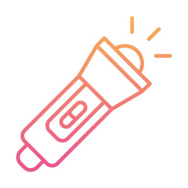 el feneri düz simge vektör çizim  