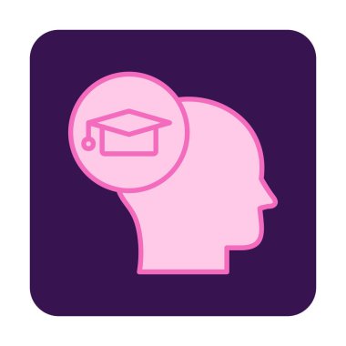 Simge, vektör illüstrasyon tasarımı öğreniliyor                  