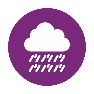 yağmur simgesi, vektör illüstrasyonu  