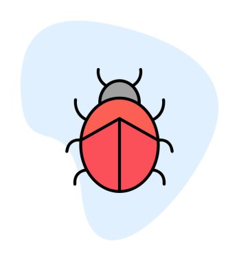  Basit Uğurböceği vektör çizimi