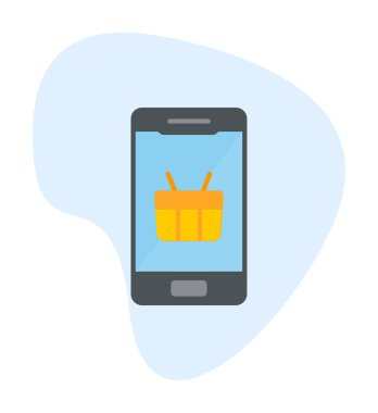 alışveriş sepeti ile smartphone