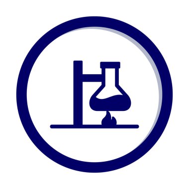 Basit Kimyasal Deney simgesi, vektör çizimi