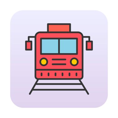 tren vektör simgesi modern basit illüstrasyon