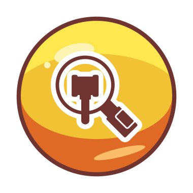 Büyütücü Cam Hat Simgesi