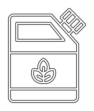 Modern Eko Yakıt simgesinin vektör çizimi                     