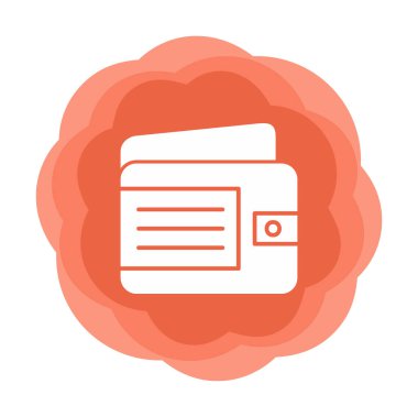 Cüzdan web simgesi, vektör illüstrasyon tasarımı