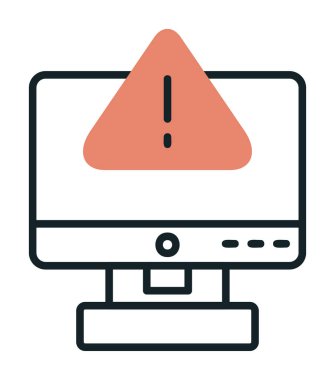 Hata imza simgesi vektör illüstrasyonu