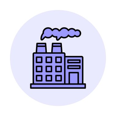 Factory icon, vector illustration simple design