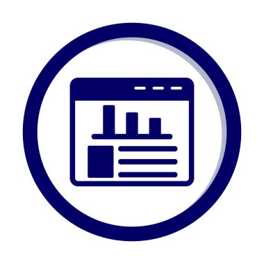 İstatistik simgesinin web vektör çizimi           