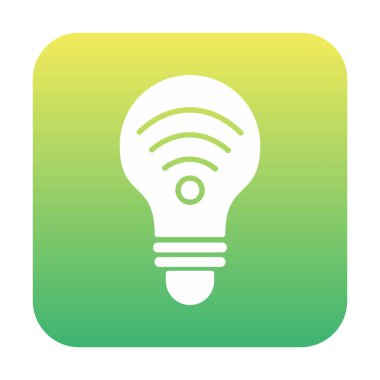 Ampul Ağı simgesi basit bir çizim. Akıllı Ampul                                                     